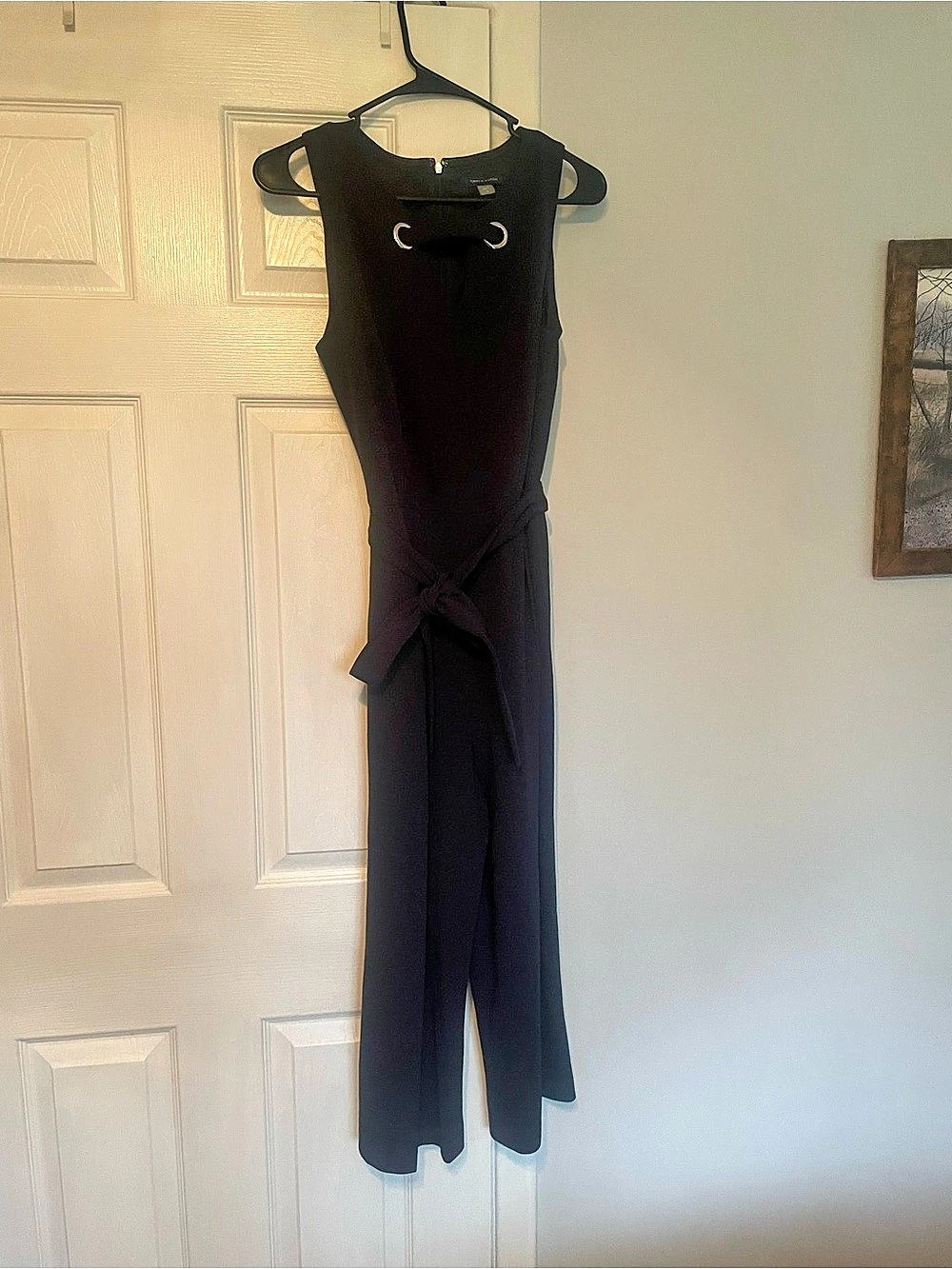 Tommy Hilfiger Wide Leg Jumpsuit in Navy Blue Size 8 Like New